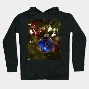 Blue Christmas Ornament Hoodie